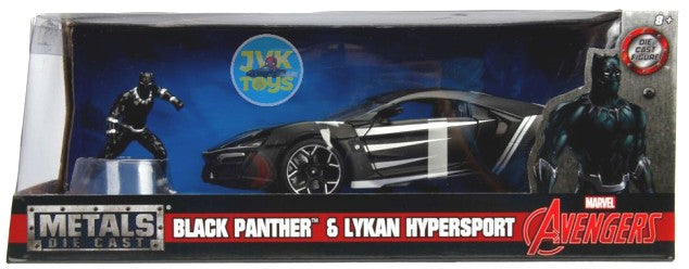 1/24 Marvel Avengers Lykan Hypersport Car w/Black Panther Figure