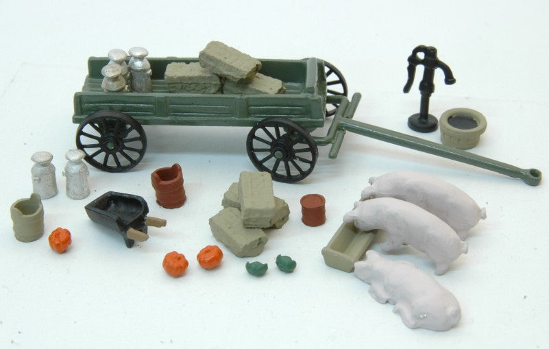 HO Farmyard Detail Set (27)