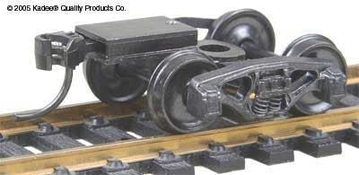HO Bettendorf Trucks w/33 Smooth Back Wheels & Coupler (Metal)