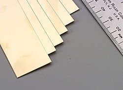 .025"x1"x12" Brass Strips (1)