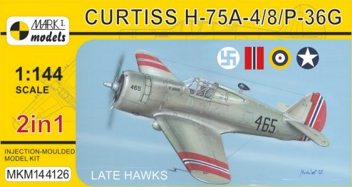 1/144 Curtiss H75A4/8/P36G Late Hawks Fighter (2 in 1)