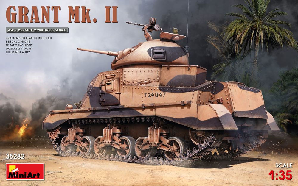 1/35 WWII Grant Mk II Tank