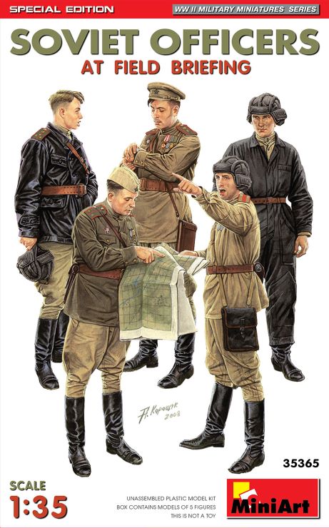 1/35 WWII Soviet Officers at Field Briefing (5) (Special Edition)