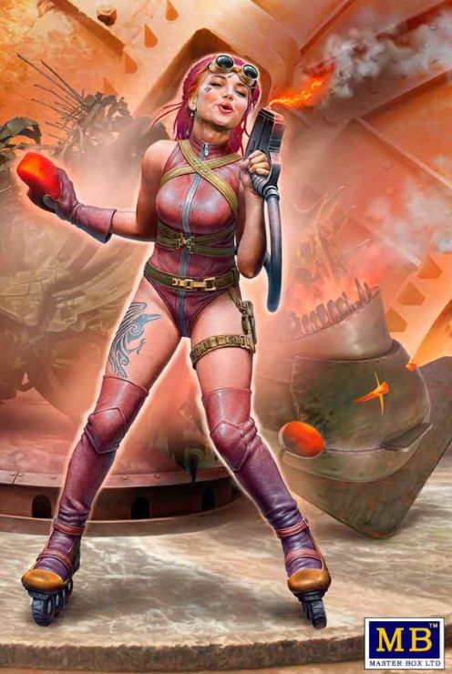 1/24 At the Edge of the Universe: Valerie Gladiatorial Robot Engineer Assistant on Rollerblades (D)