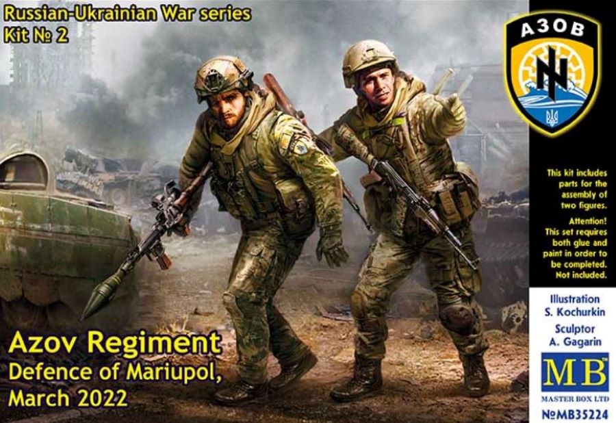 1/35 Russian-Ukrainian War: Azov Regiment Ukrainian Soldiers Defense of Mariupol March 2022 (2)