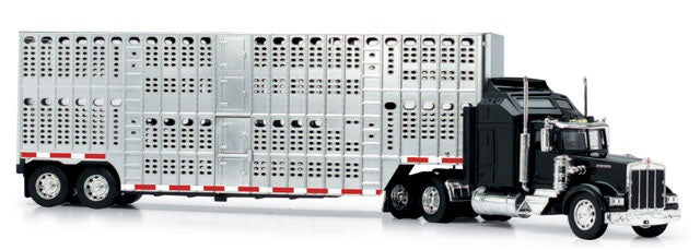 1/43 Kenworth W900 w/Pot Belly Livestock Trailer (Die Cast)