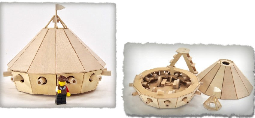 Leonardo DaVinci 15th Century Armored Tank Wooden Kit