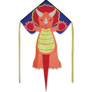 30"x90" Triceratops Regular Easy Flyer Taffeta Nylon Kite (w/line only)