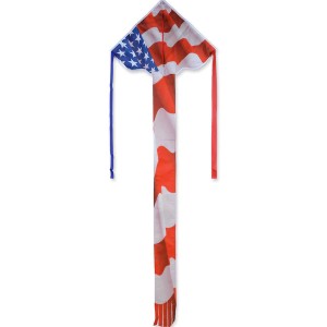 33"x21" Patriotic Regular Easy Flyer Taffeta Nylon Kite (w/line only)