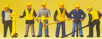 HO Track Maintenance Crew (6)