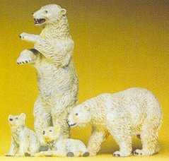 HO Polar Bears & Cubs (4)