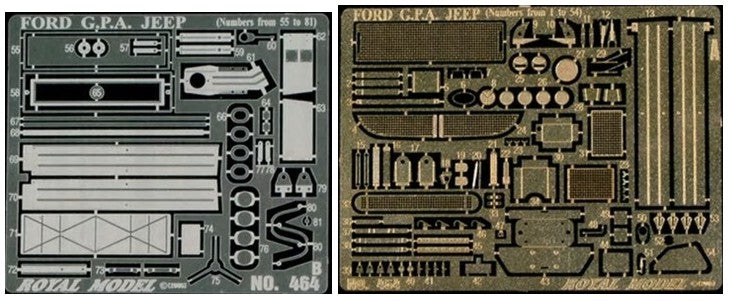 1/35 US Ford GPA Amphibious Jeep Detail Set for TAM (Photo-Etch)