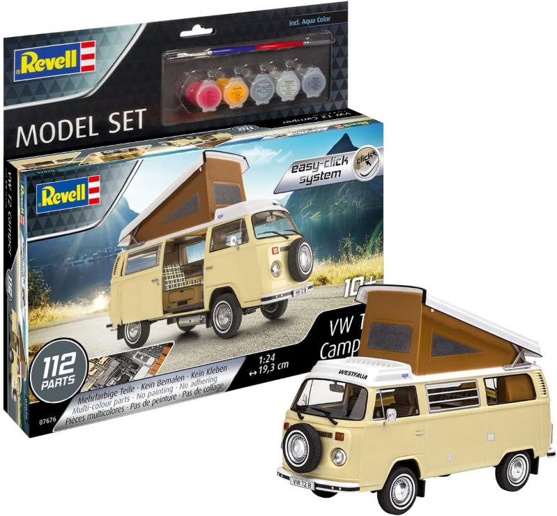 1/24 VW T2 Camper Van (Snap) w/paint