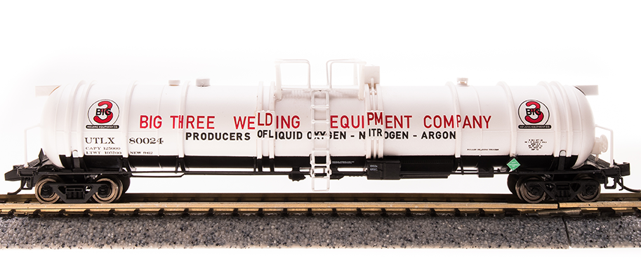 Broadway Limited 3722 Cryogenic Tank Car, Big Three Industries, 2-Pack N