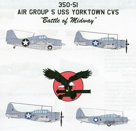 1/350 Air Group 5 USS Yorktown CV5 Battle of Midway