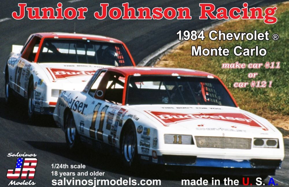 1/24 Junior Johnson Racing Darrel Waltrip #11/Neil Bonnett #12 1984 Chevrolet Monte Carlo Race Car