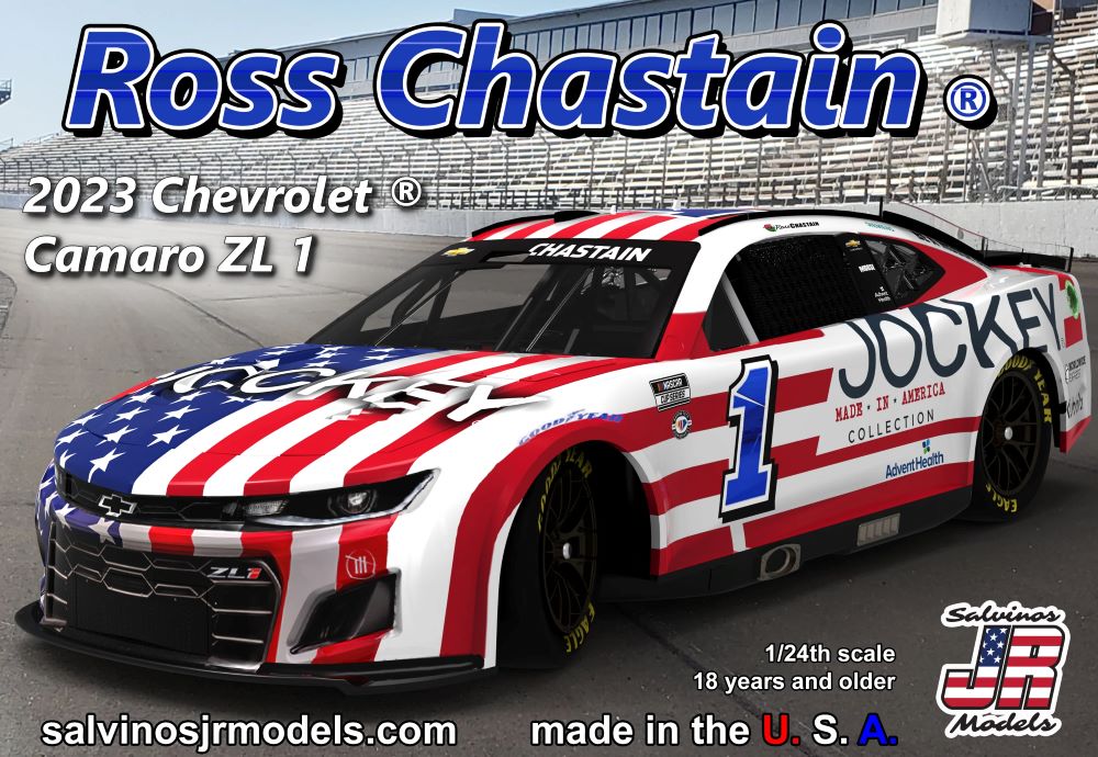 1/24 Ross Chastain 2023 NASCAR Chevrolet Camaro ZL1 Race Car (Jockey) (Ltd Prod)