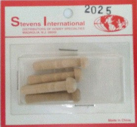 1-1/4" x 1/4" Wooden Pegs (Axles) (4/cd) (D)
