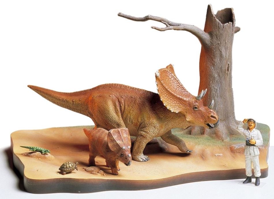 1/35 Chasmosaurus Dinosaur Diorama Set