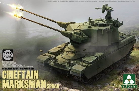1/35 British Air-Defense Weapons System Chieftain Marksman SPAAG Tank