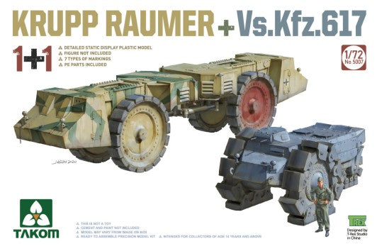 1/72 Krupp Raumer & VsKfz617 Mine Clearing Vehicles