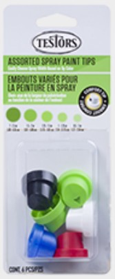 Assorted Spray Paint Nozzle Tips (6) (D)