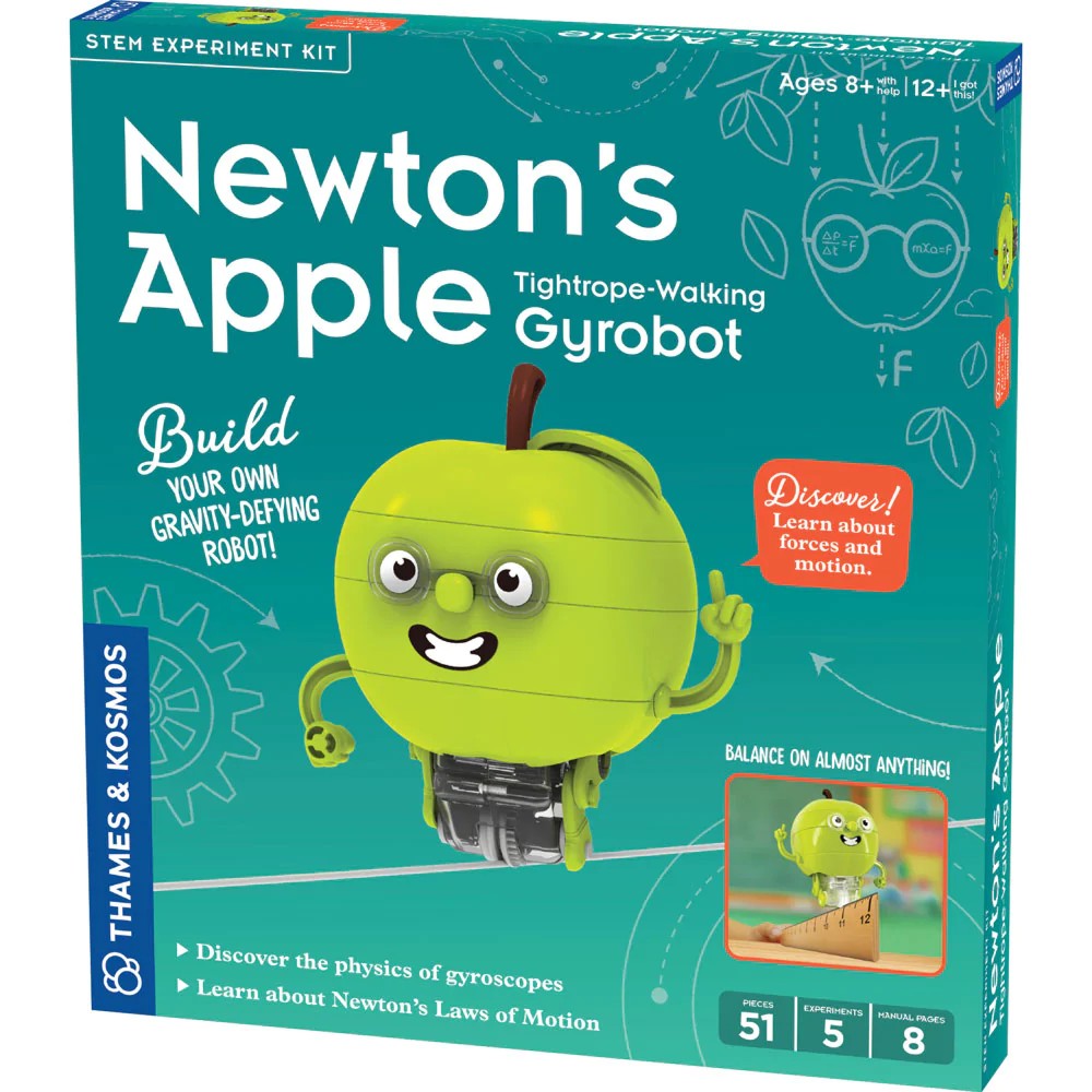 Newton's Apple Tightrope Walking Gyrobot STEM Experiment Kit