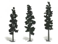 Realistic Tree Kit Pines Forest Green 2-1/2" - 6" (24)