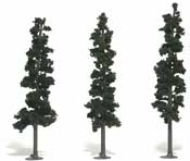 Ready Made Realistic Trees- 7" - 8" Conifer Green (3)