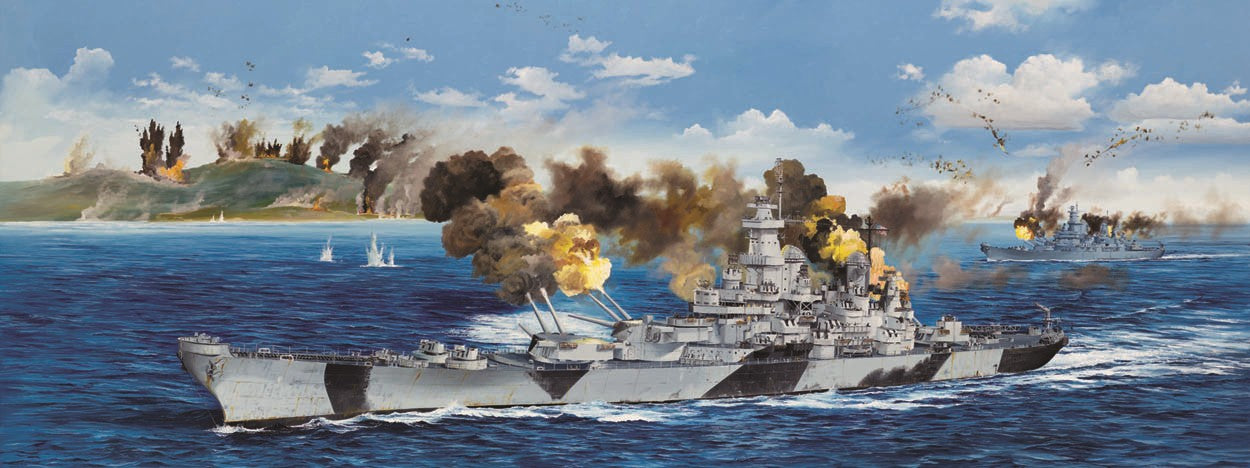 1/200 USS Iowa BB61 Battleship Battle of Leyte Gulf 1944