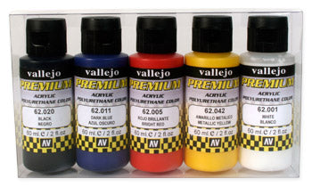 60ml Bottle Basic Opaque Premium Paint Set (5 Colors)