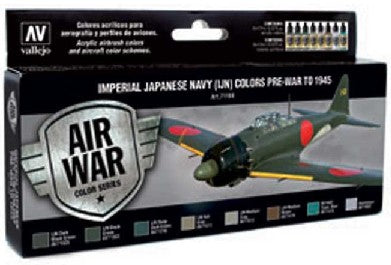 17ml Bottle IJN Pre-War to 1945 Model Air War Paint Set (8 Colors)