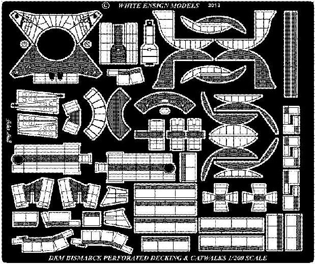 1/200 Bismarck Perforated Decking & Catwalks for TSM (D)