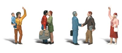 HO Scenic Accents People Saying Goodbye (6)