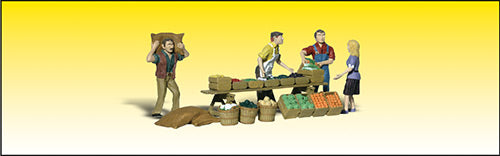 O Scenic Accents Farmers Market (4 Figs w/Acc)