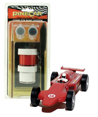 Pine Car Complete Paint System Flamin' Red