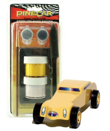 Pine Car Complete Paint System Cosmic Yellow