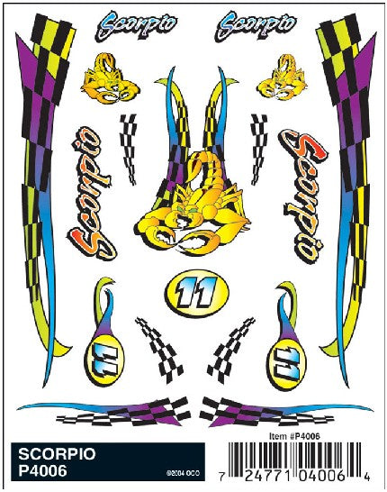 Pine Car Dry Transfer Scorpio