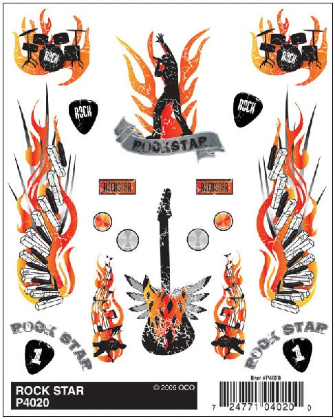 Pine Car Dry Transfer Rock Star