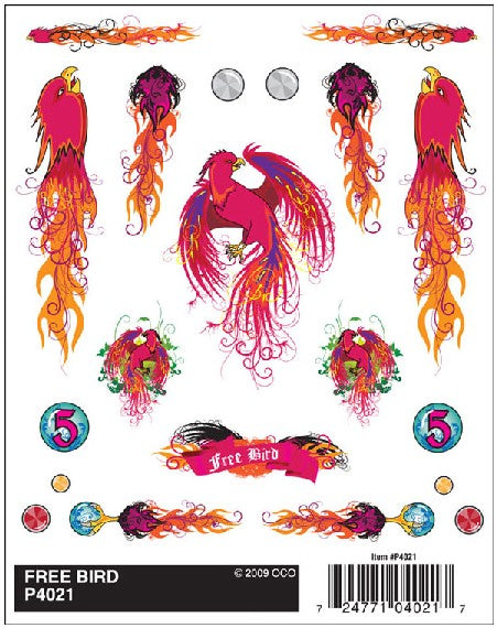 Pine Car Dry Transfer Free Bird