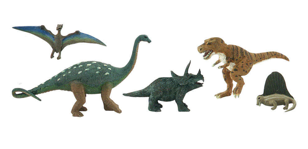 Scene-A-Rama Scene Setters Prehistoric Life Dinosaures (5pcs)