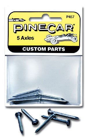 Pine Car Axles/Nails (5)