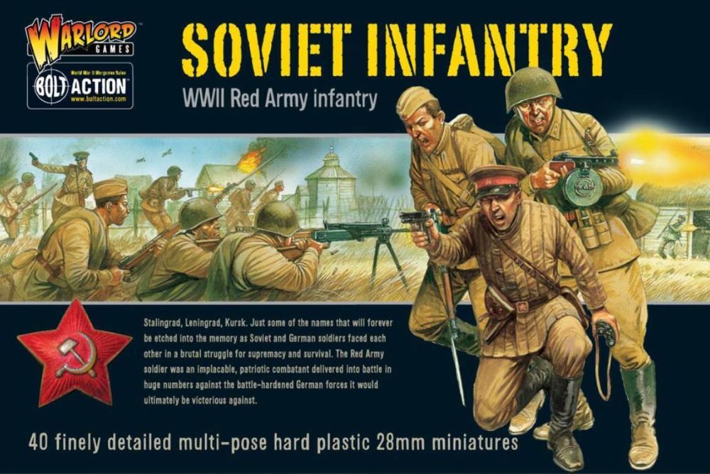 28mm Bolt Action: WWII Soviet Red Army Infantry (40) (Plastic)