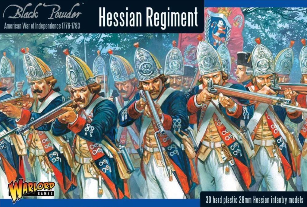 28mm Black Powder: Hessian Regiment 1776-1783 (30) (Plastic)