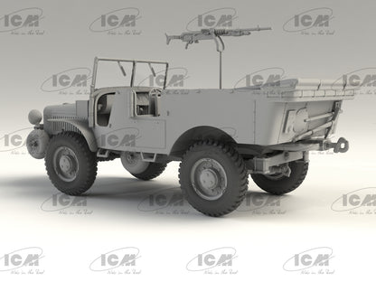 Plastic Military Vehicle Model Kit Laffly V15T with Hotchkiss Machine Gun