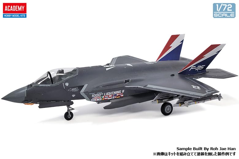 Academy 1/72 F-35A Lightning II 1000th Plastic Model 12591 (Airplane)
