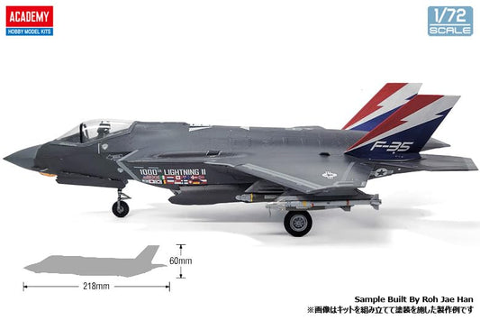 Academy 1/72 F-35A Lightning II 1000th Plastic Model 12591 (Airplane)