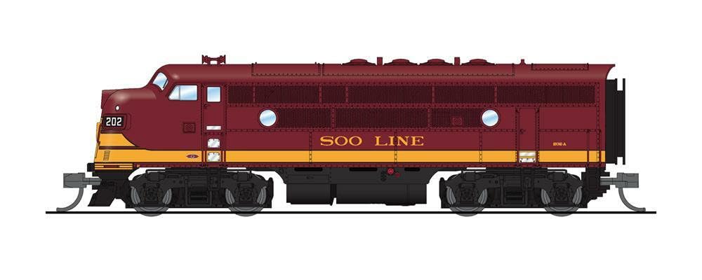 Broadway Limited 6850 EMD F3A, SOO 202B, Maroon & Imitation Gold, Paragon4 Sound/DC/DCC, N