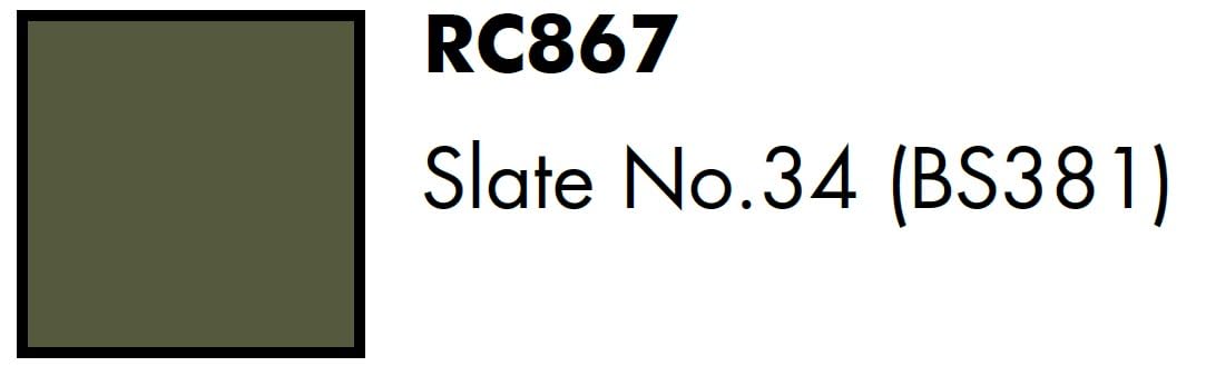 AK Interactive Real Colors Slate No.34 (BS381) 17 ml.