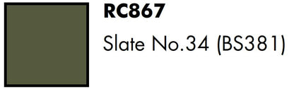 AK Interactive Real Colors Slate No.34 (BS381) 17 ml.
